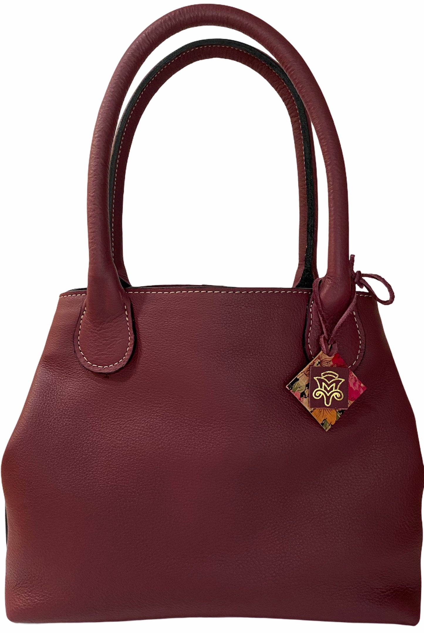 The Dora K Snap Bag in Burgundy