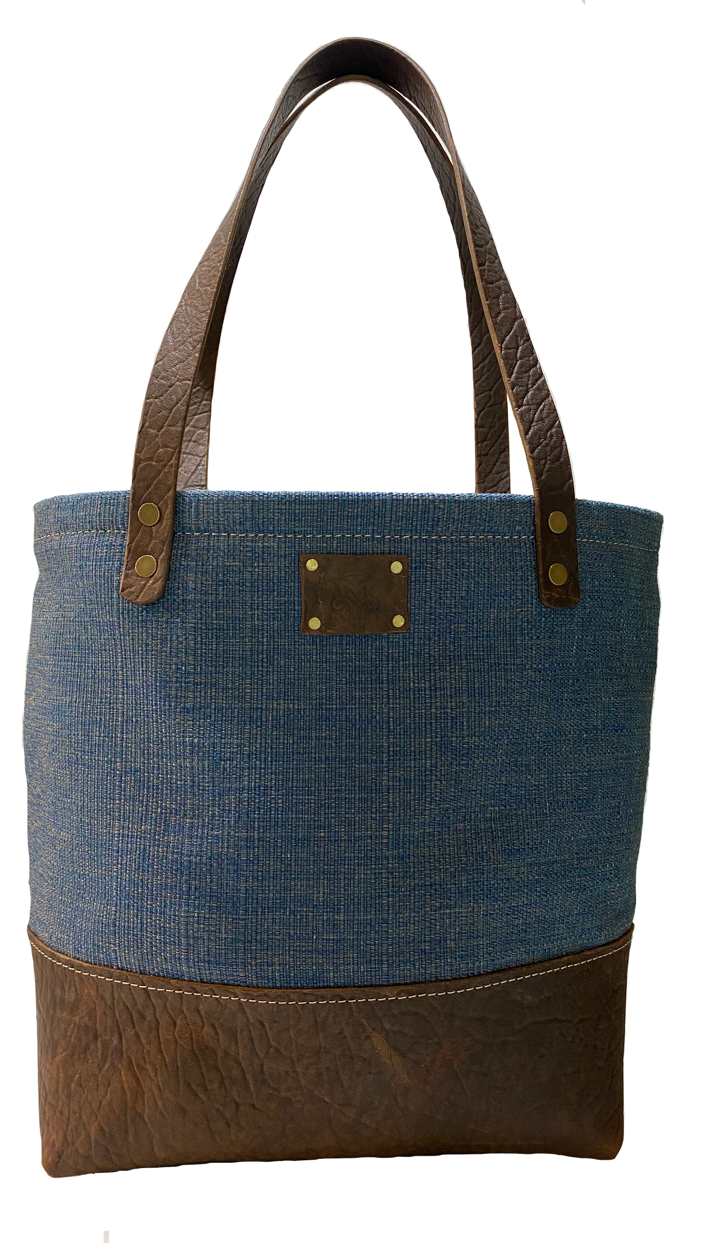 The Weekender Tote in Blue Tweed