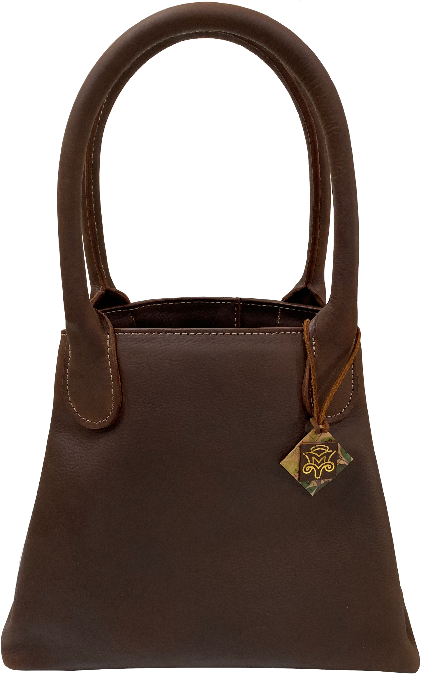 The Dora K Snap Bag in Medium Brown