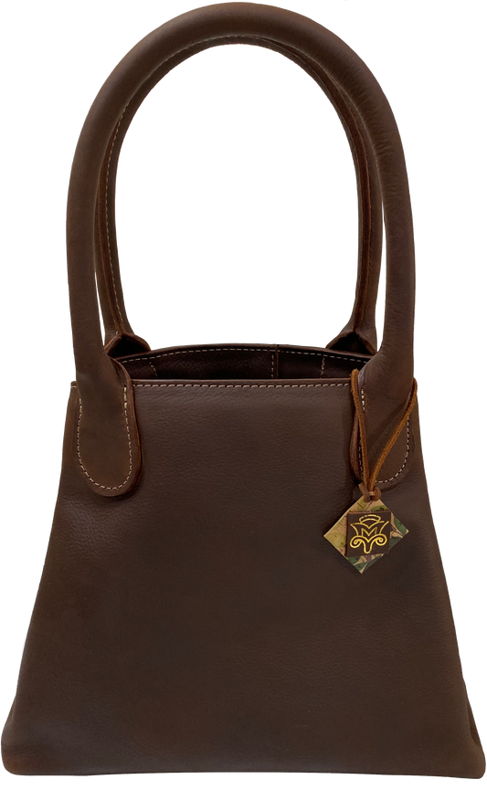 The Dora K Snap Bag in Medium Brown